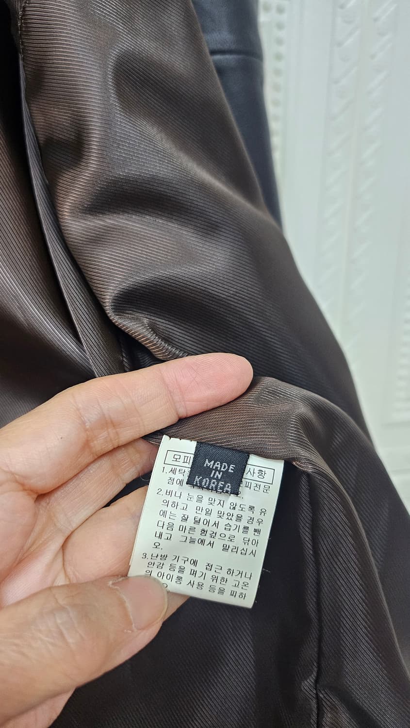 스웨이드 패치 양가죽 점퍼  상품이미지7