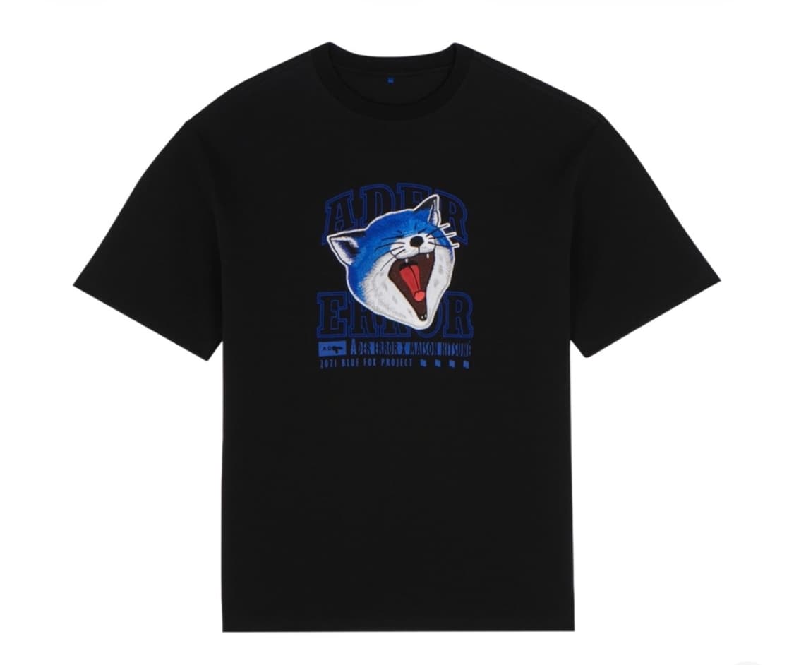 (새상품 L)아더에러x메종키츠네 얀폭스 반팔 블랙   상품이미지1