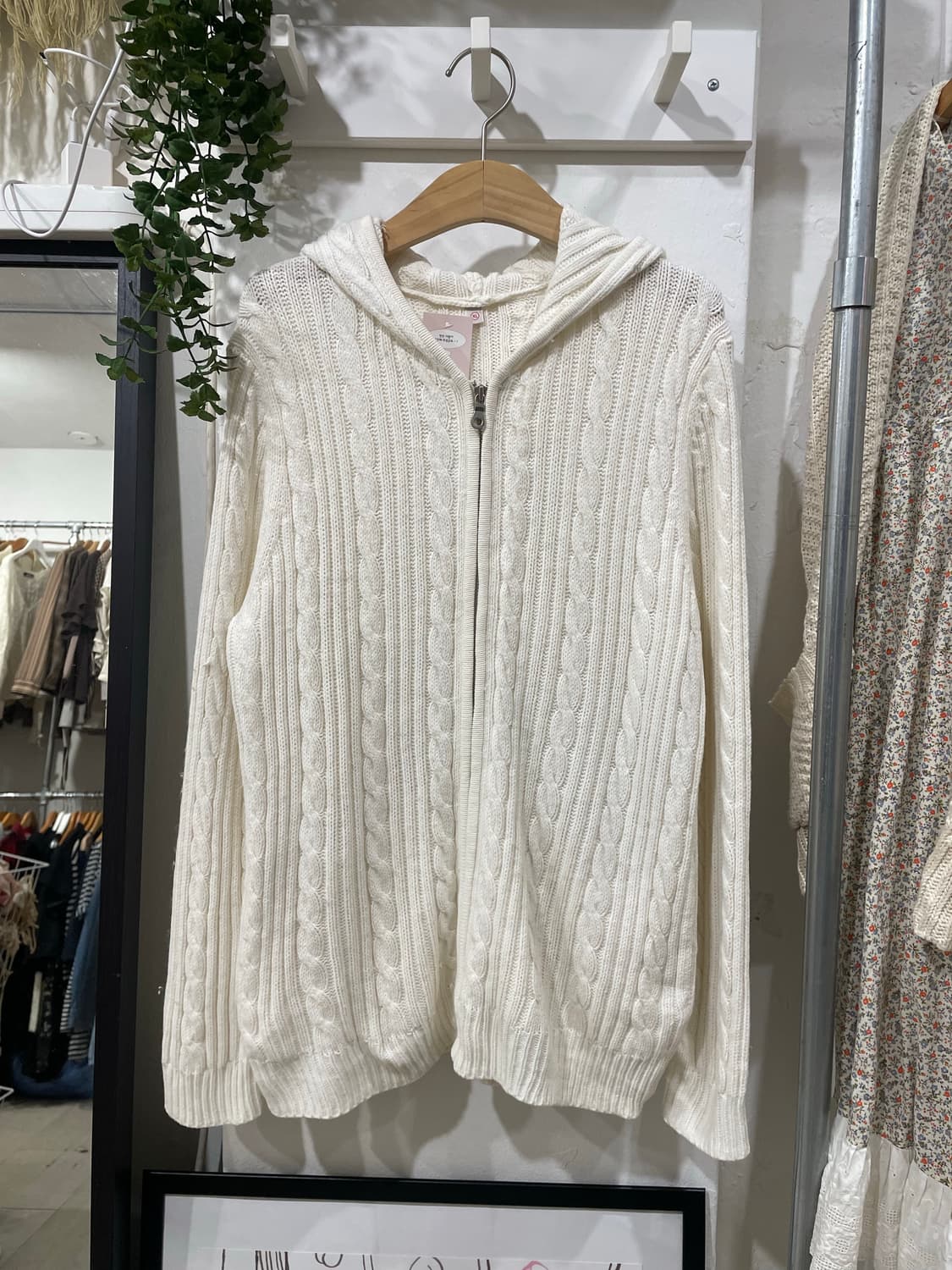 니트 후드 집업 상품이미지8