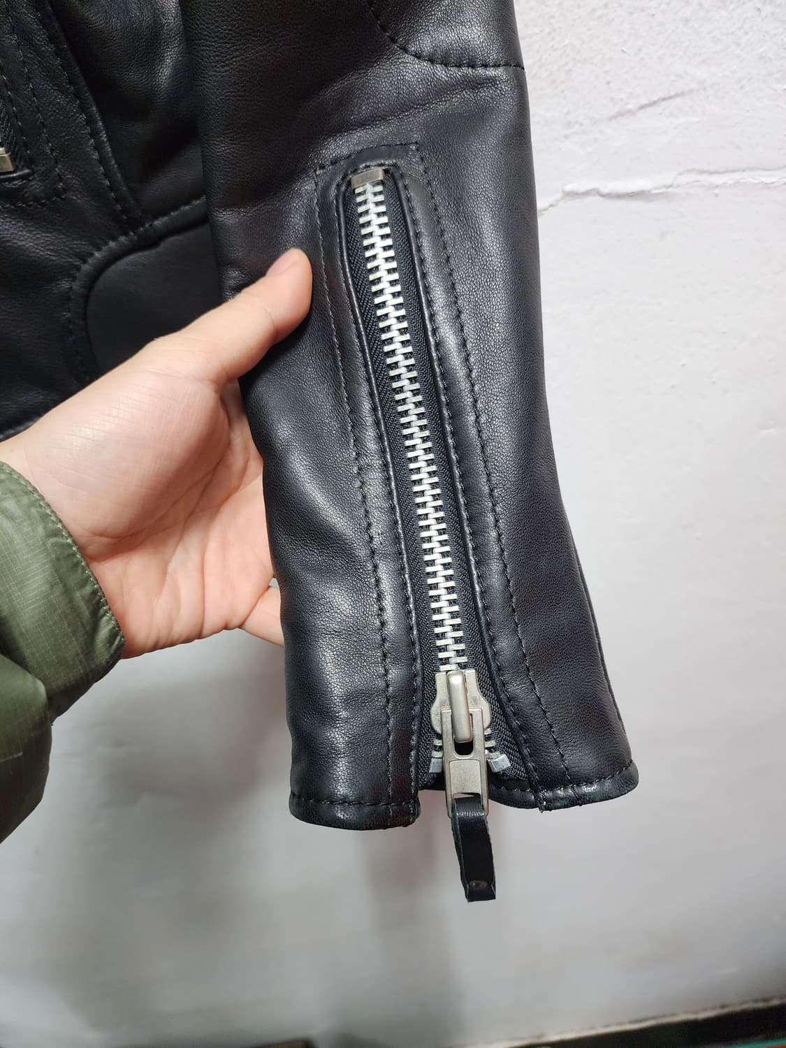 리얼레더 양가죽 블랙 라이더자켓 상품이미지3