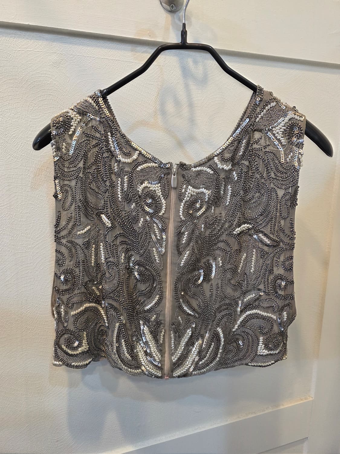 모그 진주비즈 장식 나시겸 베스트 상품이미지1