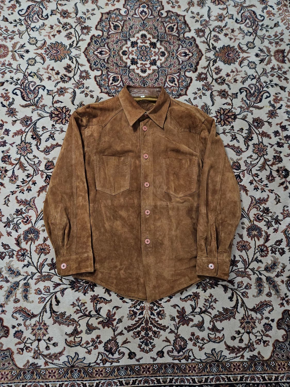 WM Leather 스웨이드 웨스턴 셔츠 L 상품이미지2