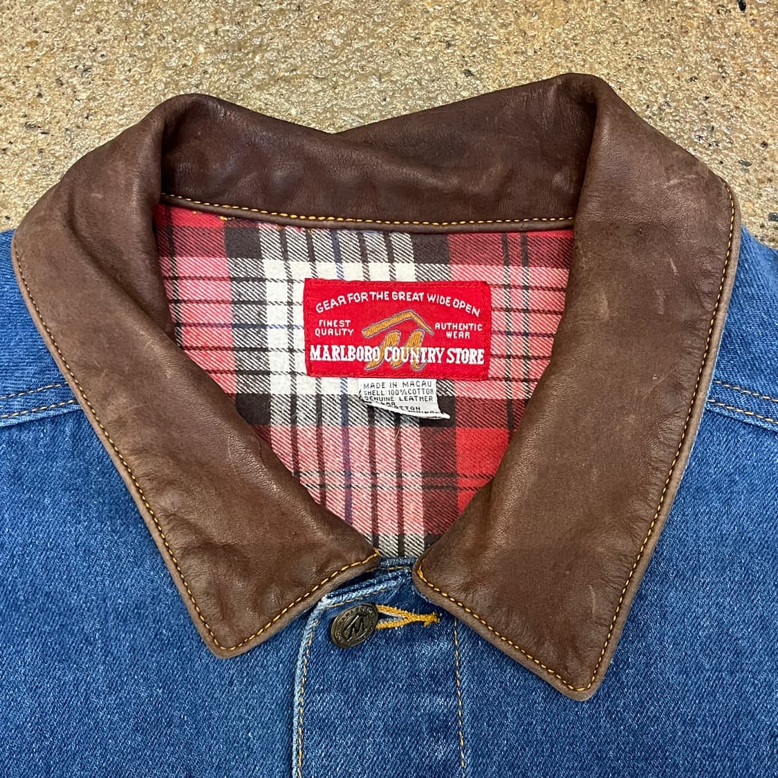 레어 90s USA 말보로 청자켓 데님자켓 상품이미지4