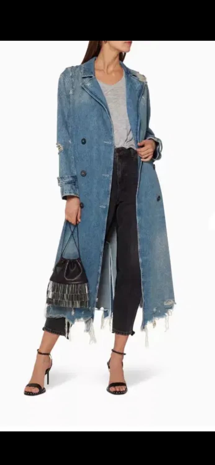 알렉산더왕 데미지 디테일 데님 맥시 코트 상품이미지10