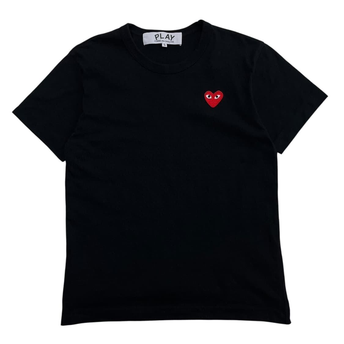 꼼데가르송 하트 와펜 블랙 반팔 S 상품이미지2