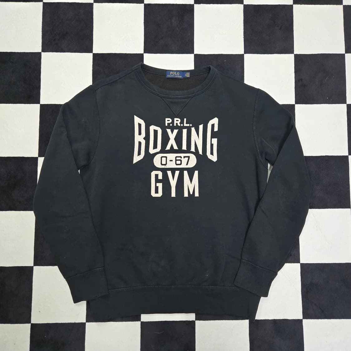 L 폴로랄프로렌 복싱 스웻셔츠 맨투맨 블랙 상품이미지1