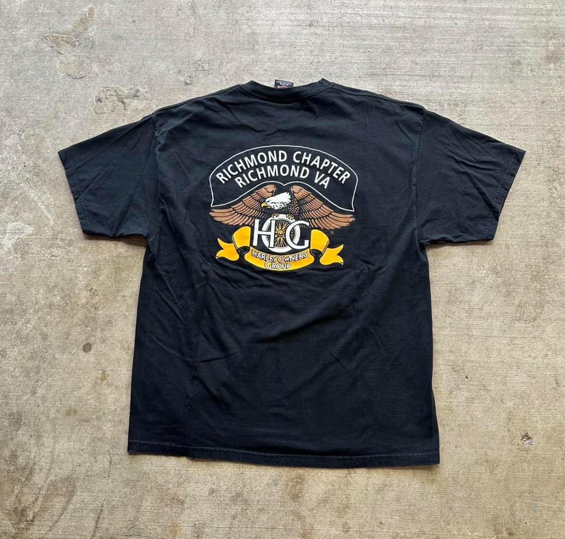 90‘s Harley Davidson 빈티지 티셔츠 XL 상품이미지2