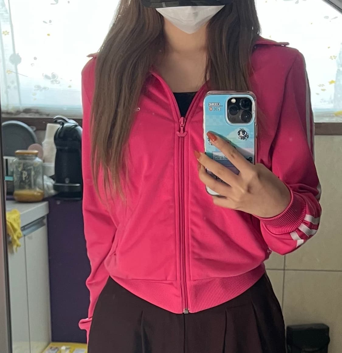 아디다스 파이어버드 트랙탑 져지 핫핑크 90 상품이미지3
