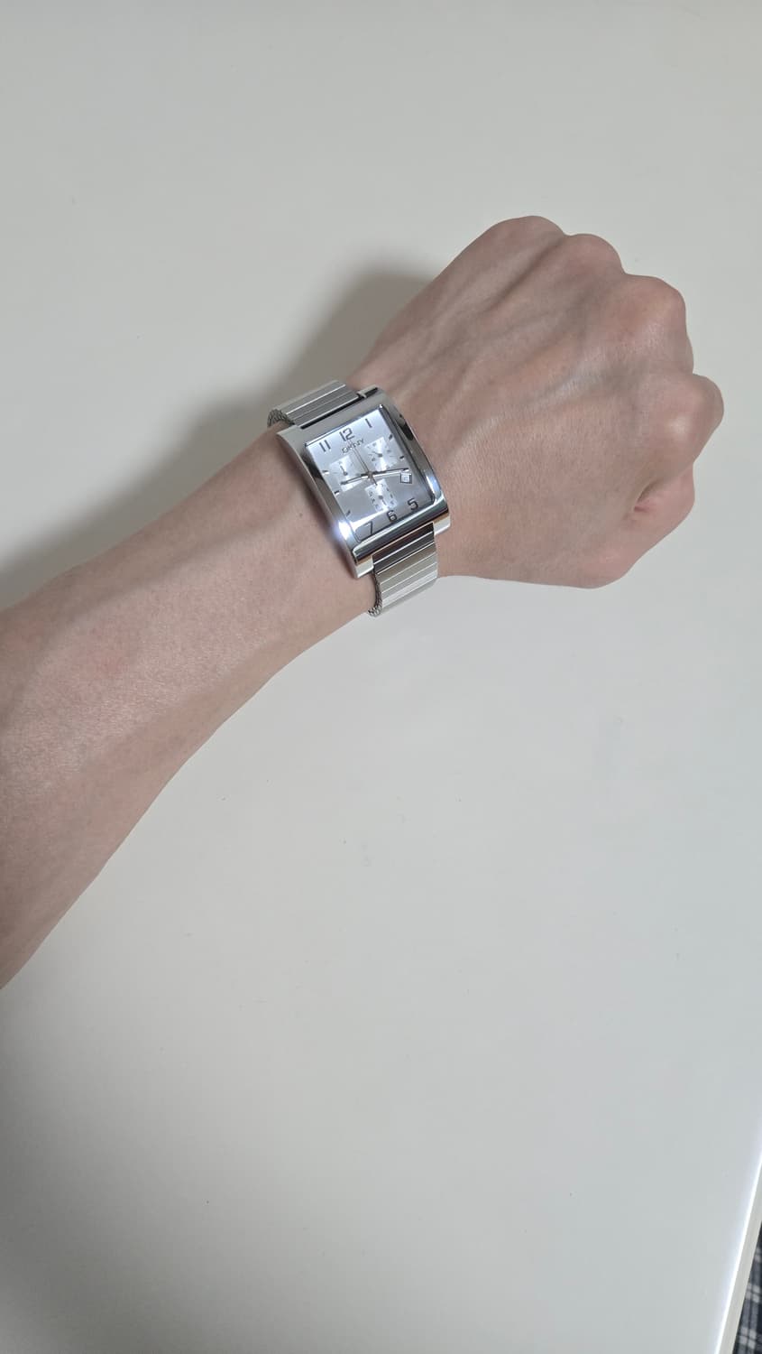 DKNY (도나카란 뉴욕)사각 실버 크로노그래프 남성 손목시계 상품이미지10