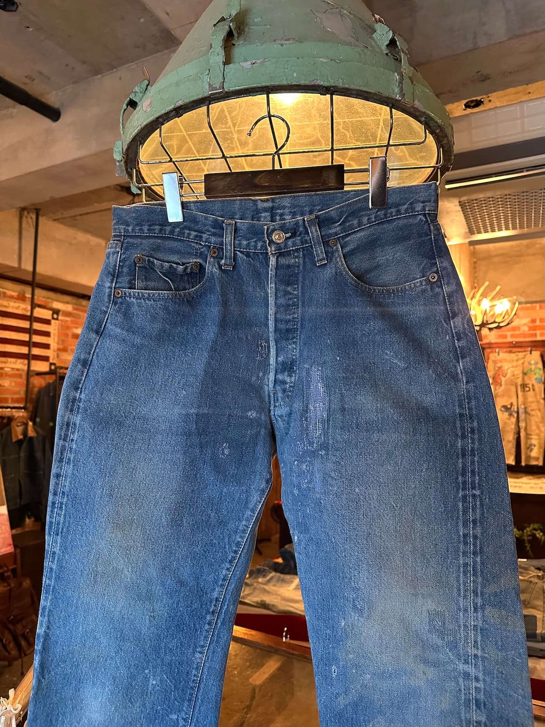 80s USA 빈티지 리바이스 501 66후기 셀비지 데님 팬츠 상품이미지2