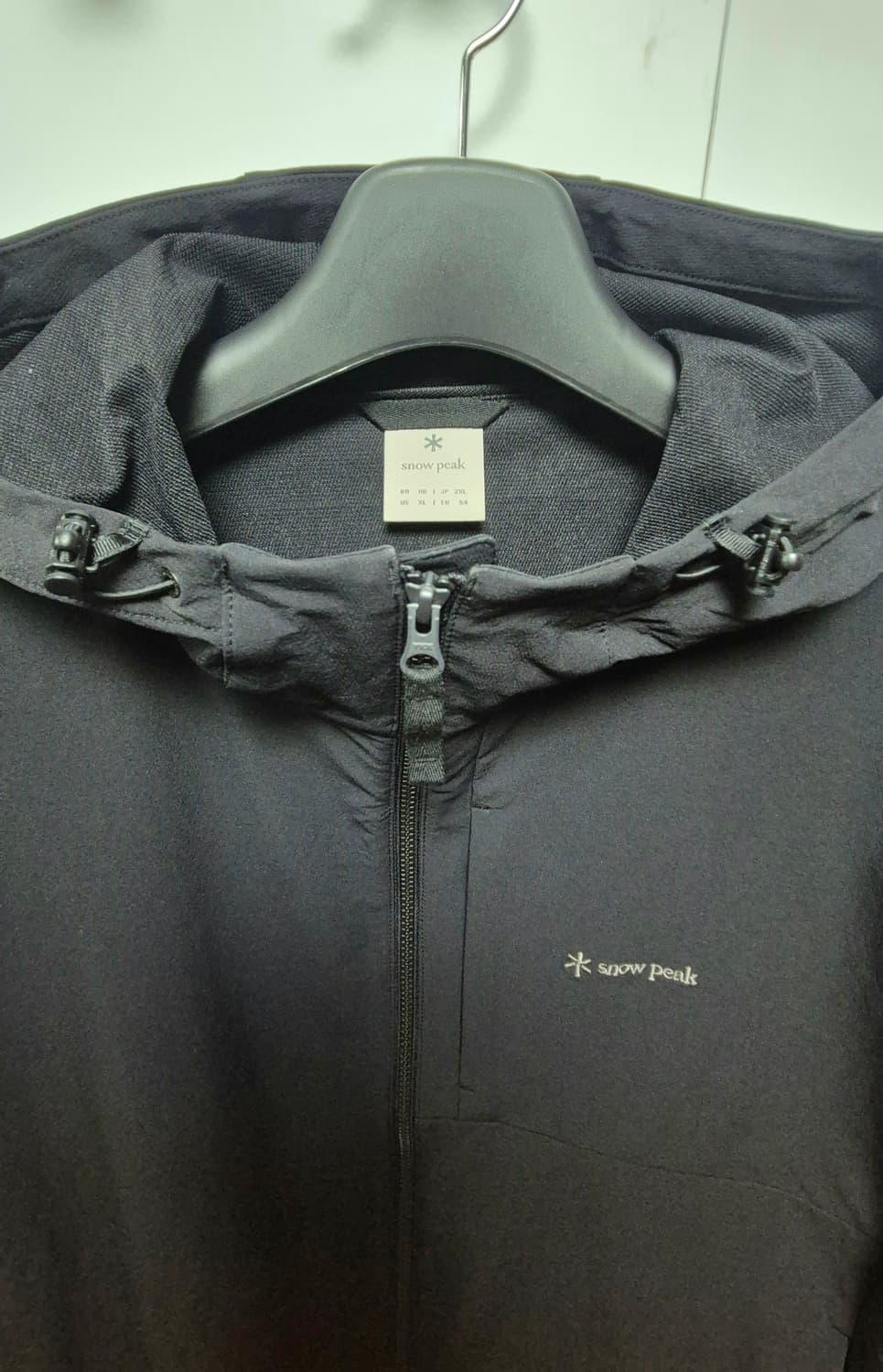 스노우피크 라고 바람막이 블랙 XXL 상품이미지5