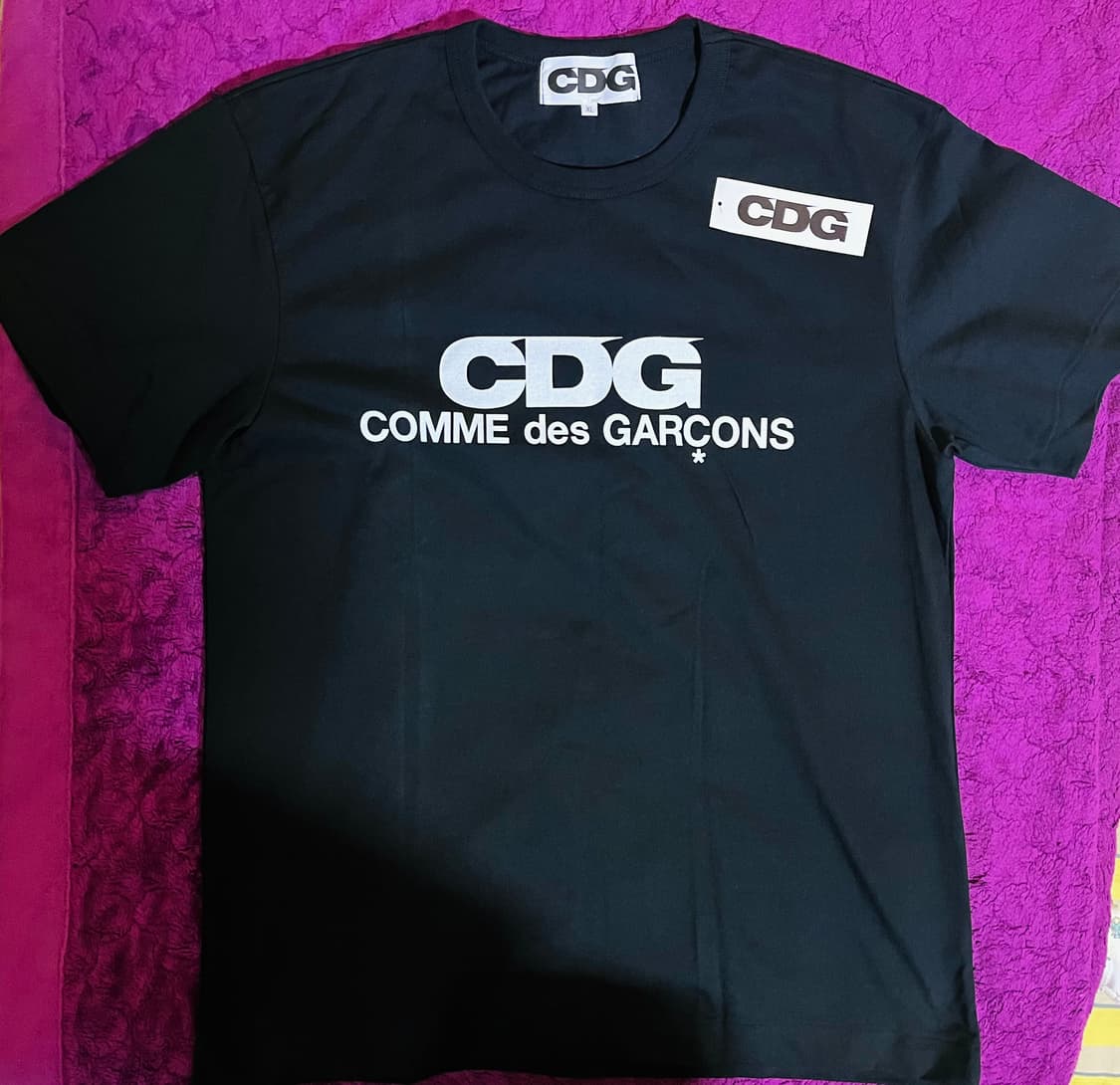 CDG 꼼데가르송 로고 반팔 티셔츠 드립니다(새상품/정품) 상품이미지1