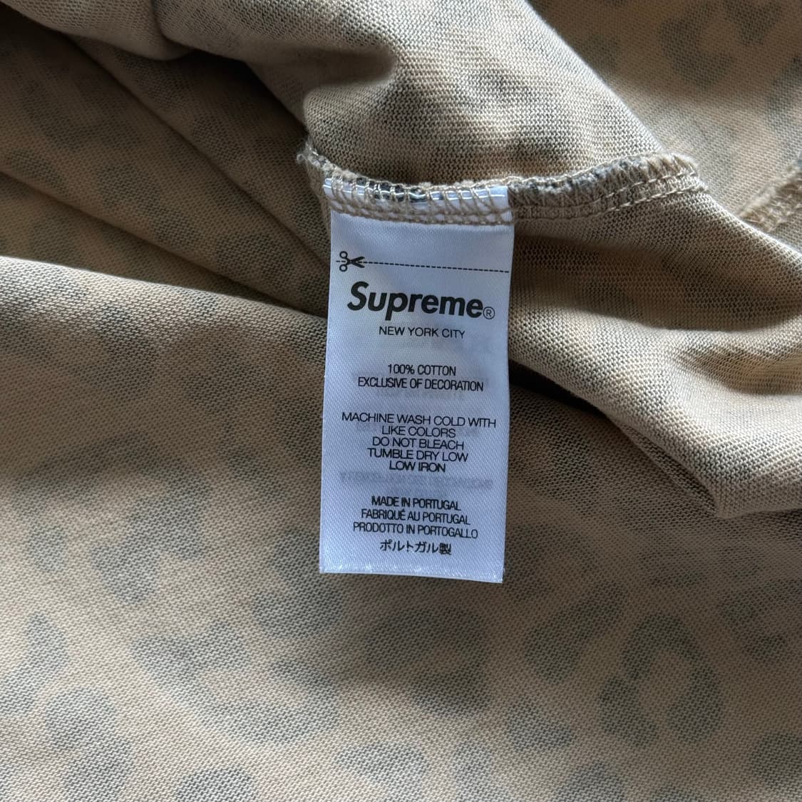 슈프림 스몰 박스로고 롱슬리브 레오파드 상품이미지6