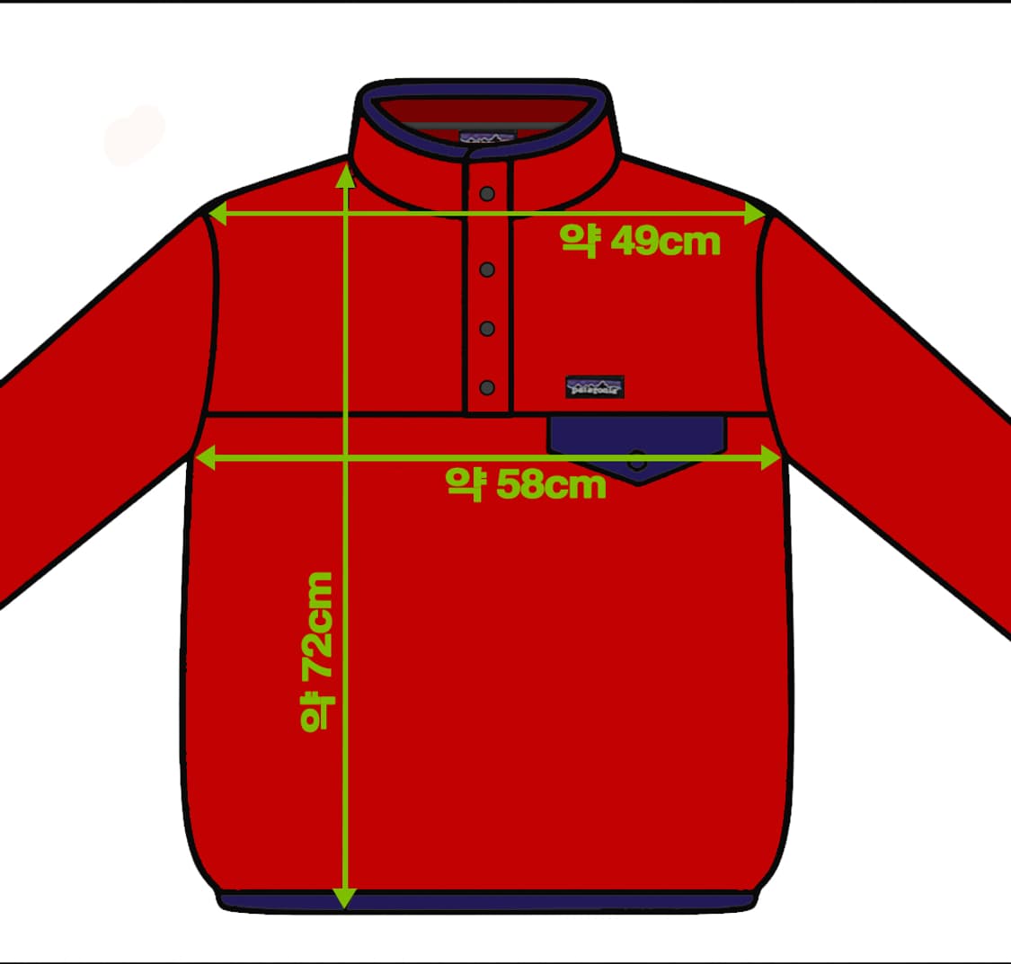 파타고니아 신칠라 스냅티 풀오버 레드  M 상품이미지9