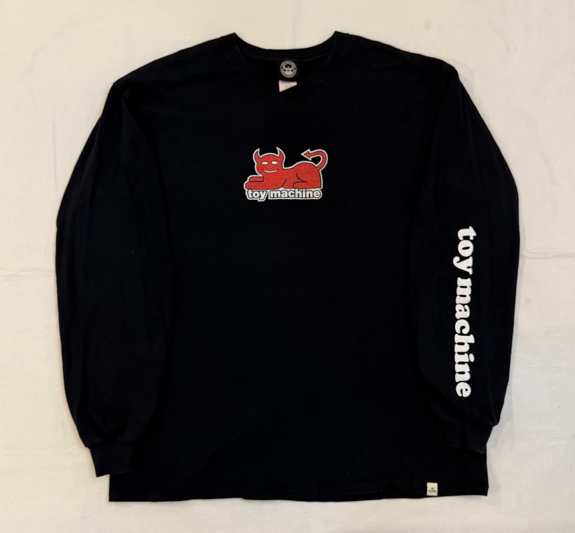 Toy Machine 토이머신 레터링 롱슬리브 블랙 상품이미지1