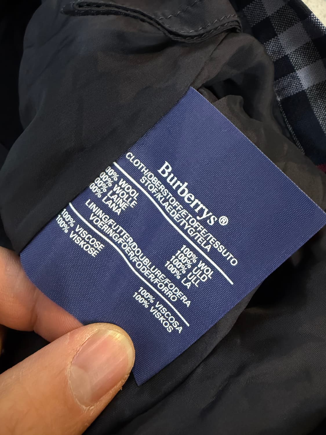 버버리 체크 플리츠 스커트 치마 M 상품이미지4