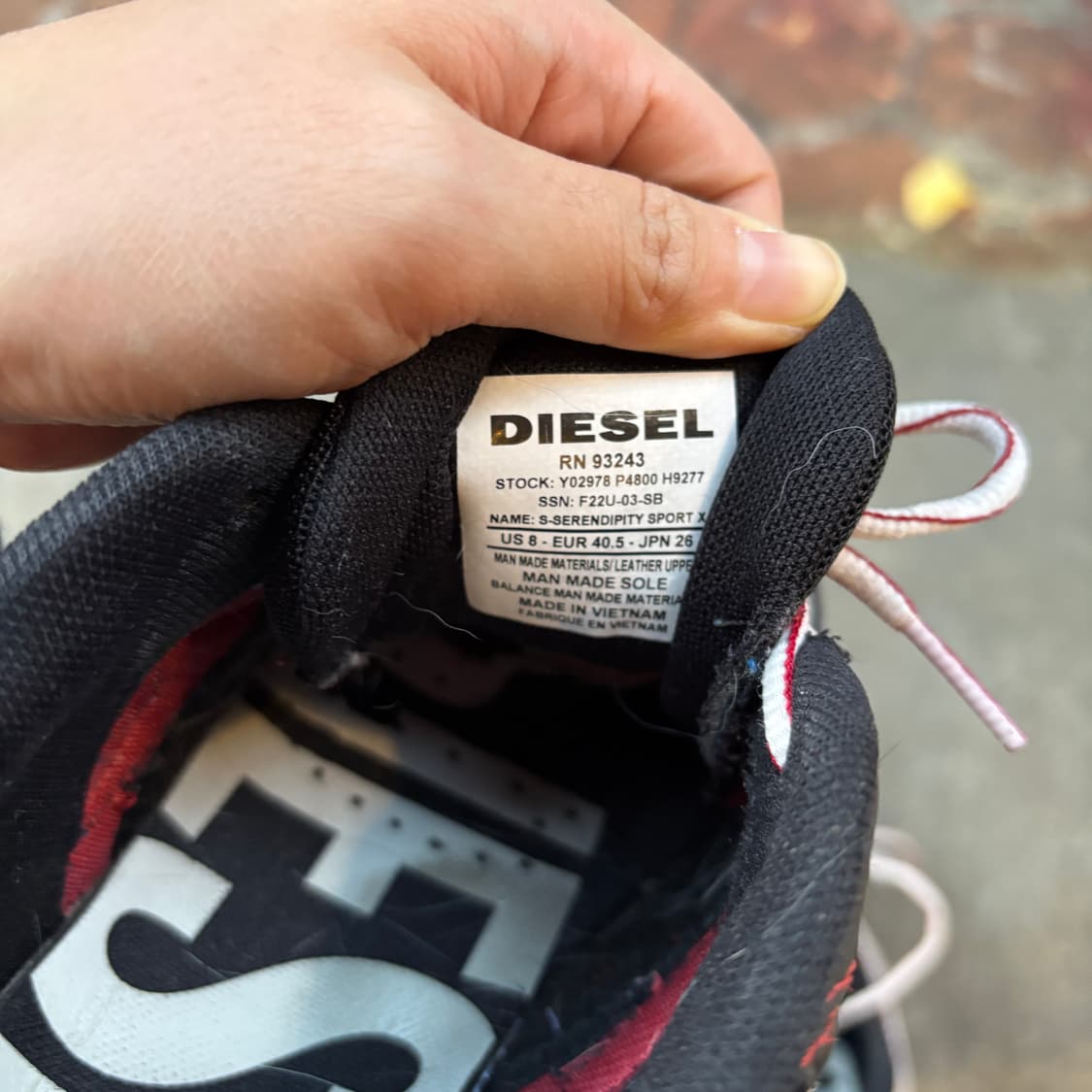 Diesel 디젤 세렌디피티 운동화 (260) 상품이미지6