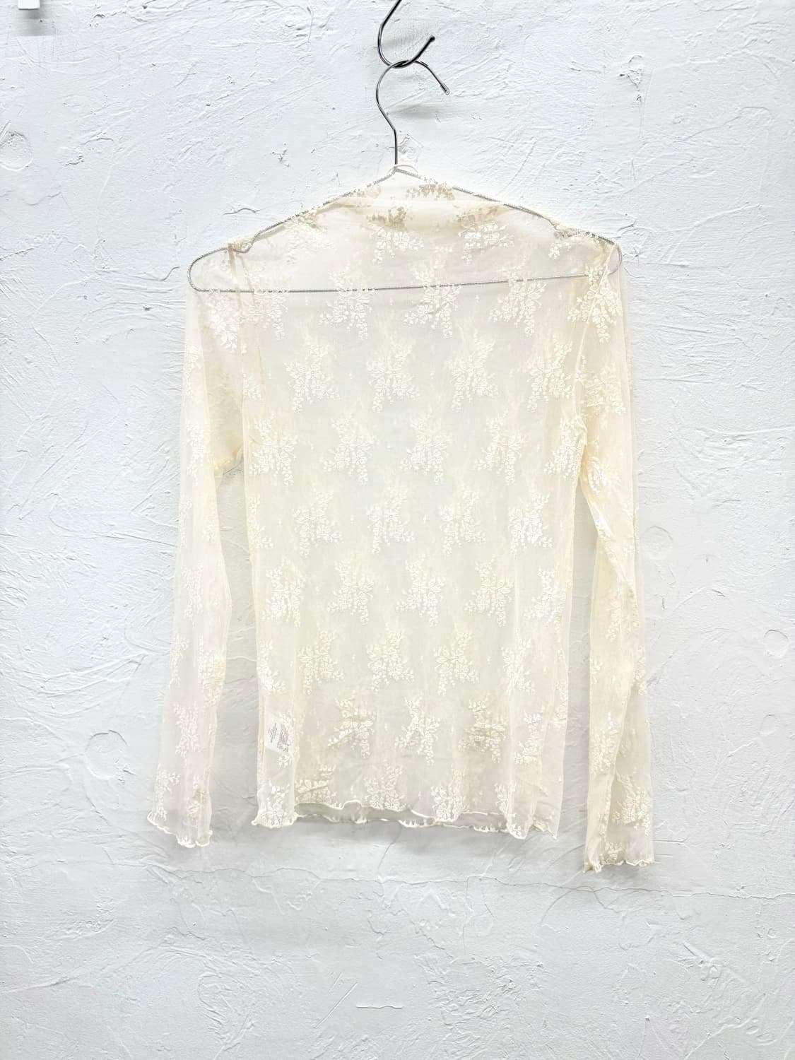 JPN 레이스 시스루 블라우스 상품이미지3