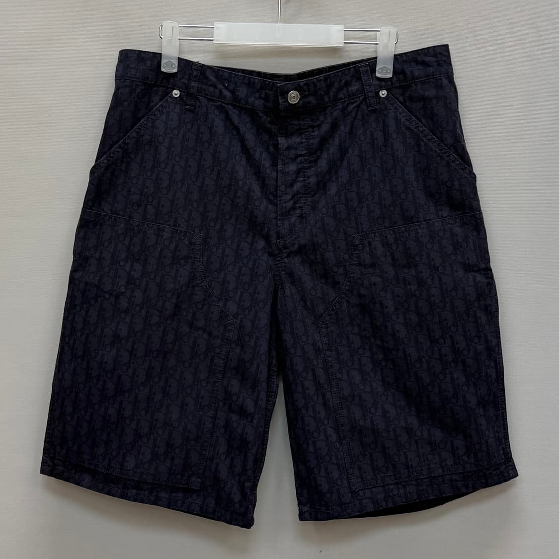 디올 오블리크 카스리 코튼 데님 카펜터  쇼츠 팬츠 ( 34 ) 상품이미지1