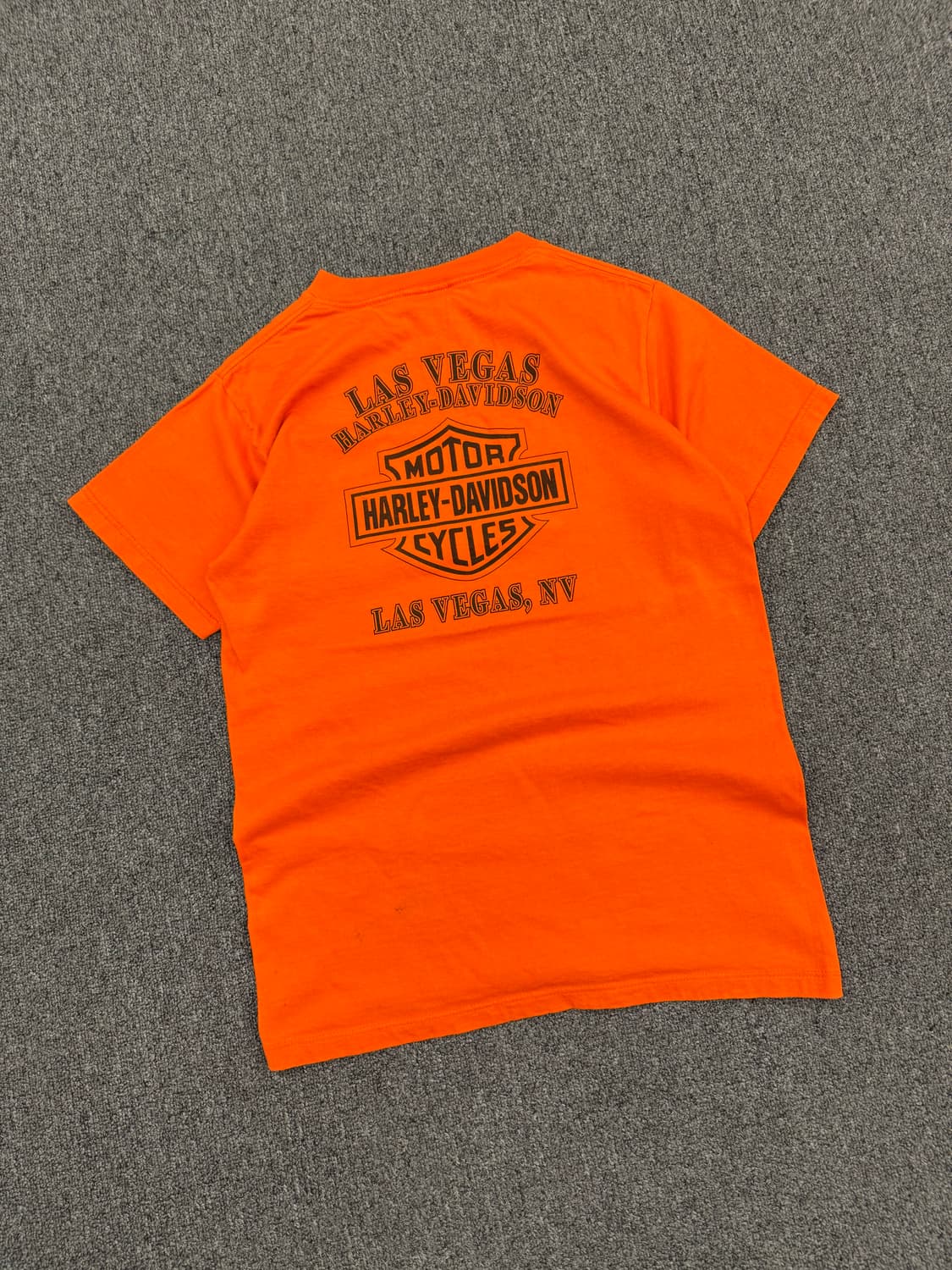 M)할리데이비슨 빈티지 프린팅 Las vegas 포켓 반팔 상품이미지4