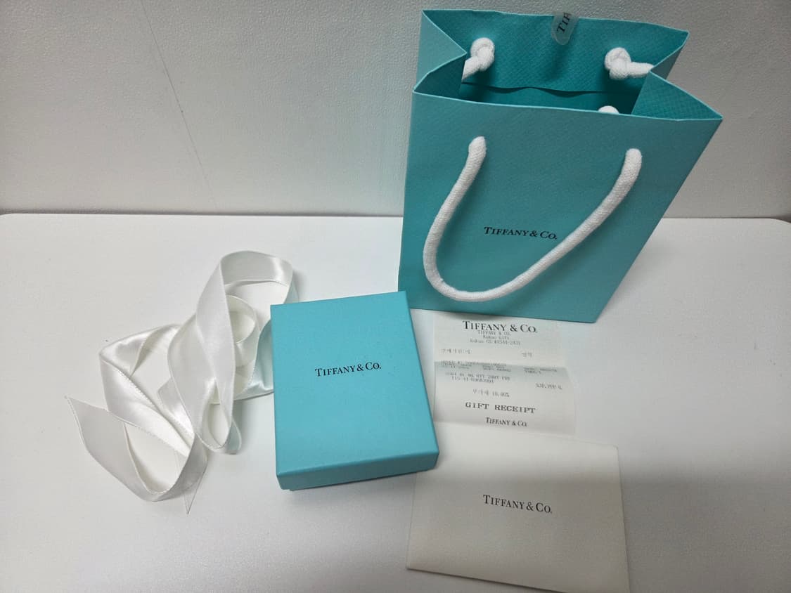 티파니 더블하트 목걸이 민트 상품이미지1