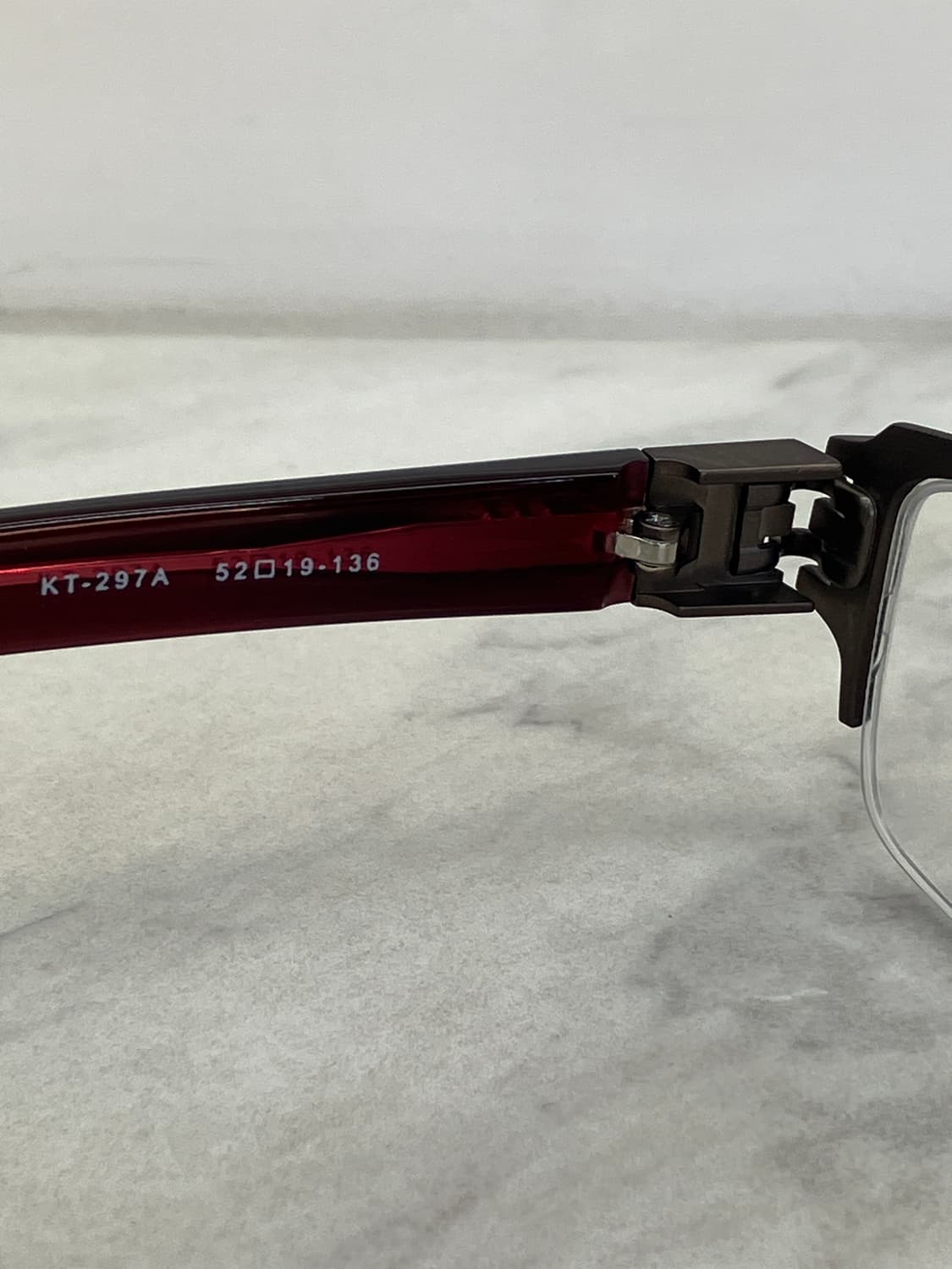 키오 야마토 KIO YAMATO 브론즈 스틸 스퀘어 반무테 안경 상품이미지9