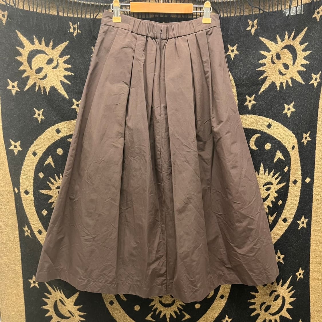 빈티지 코지룩 다크초코 플레어 아방 롱스커트 K0014 상품이미지4