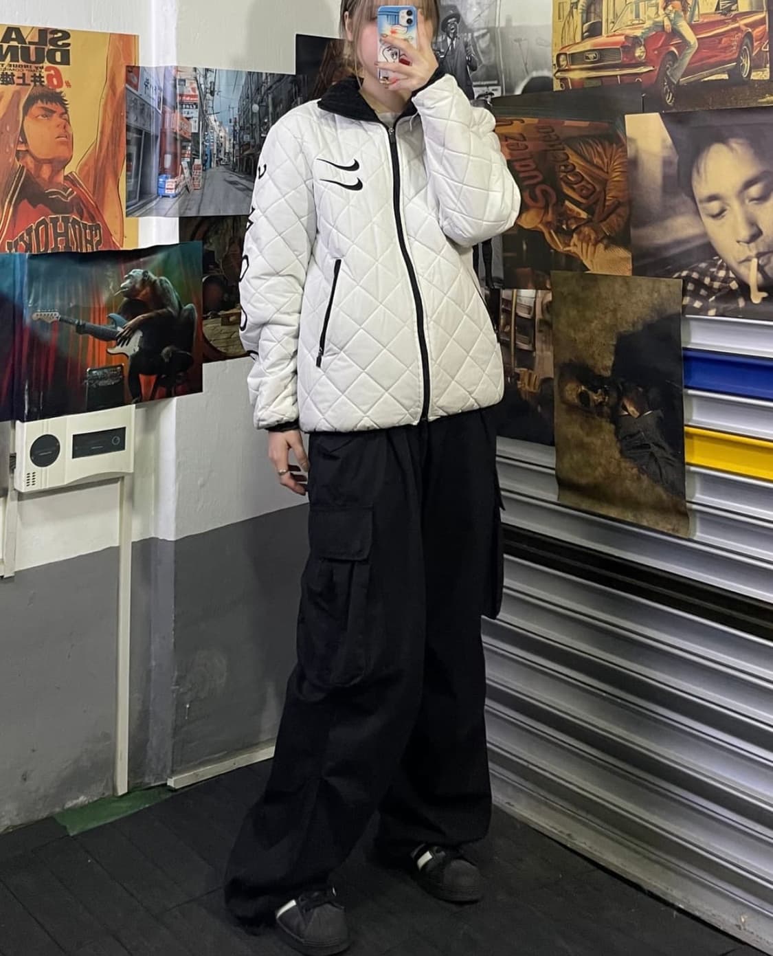 [L] 나이키 더블 스우시 퀼팅자켓 경량패딩   상품이미지8