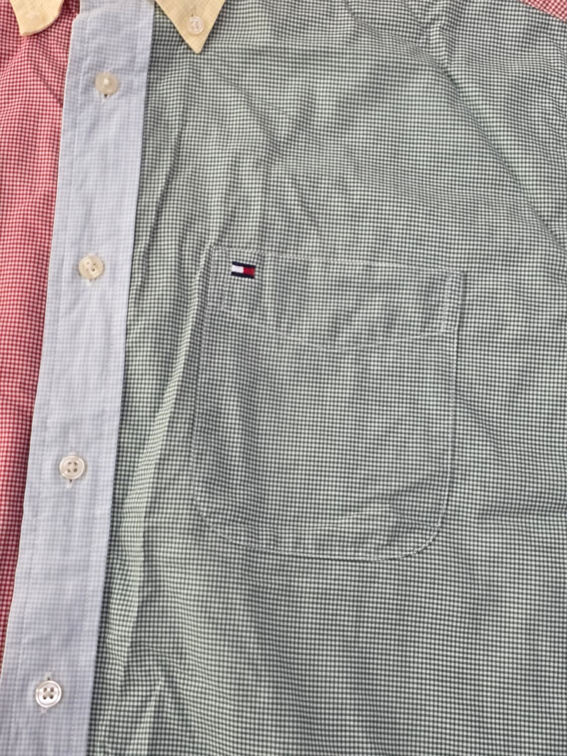 TOMMY HILFIGER 타미힐피거 컬러블록 반팔 셔츠 상품이미지3