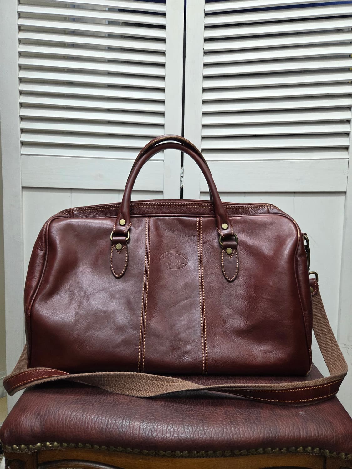 조르지오 1966 피렌체 소가죽 보스턴백 상품이미지1