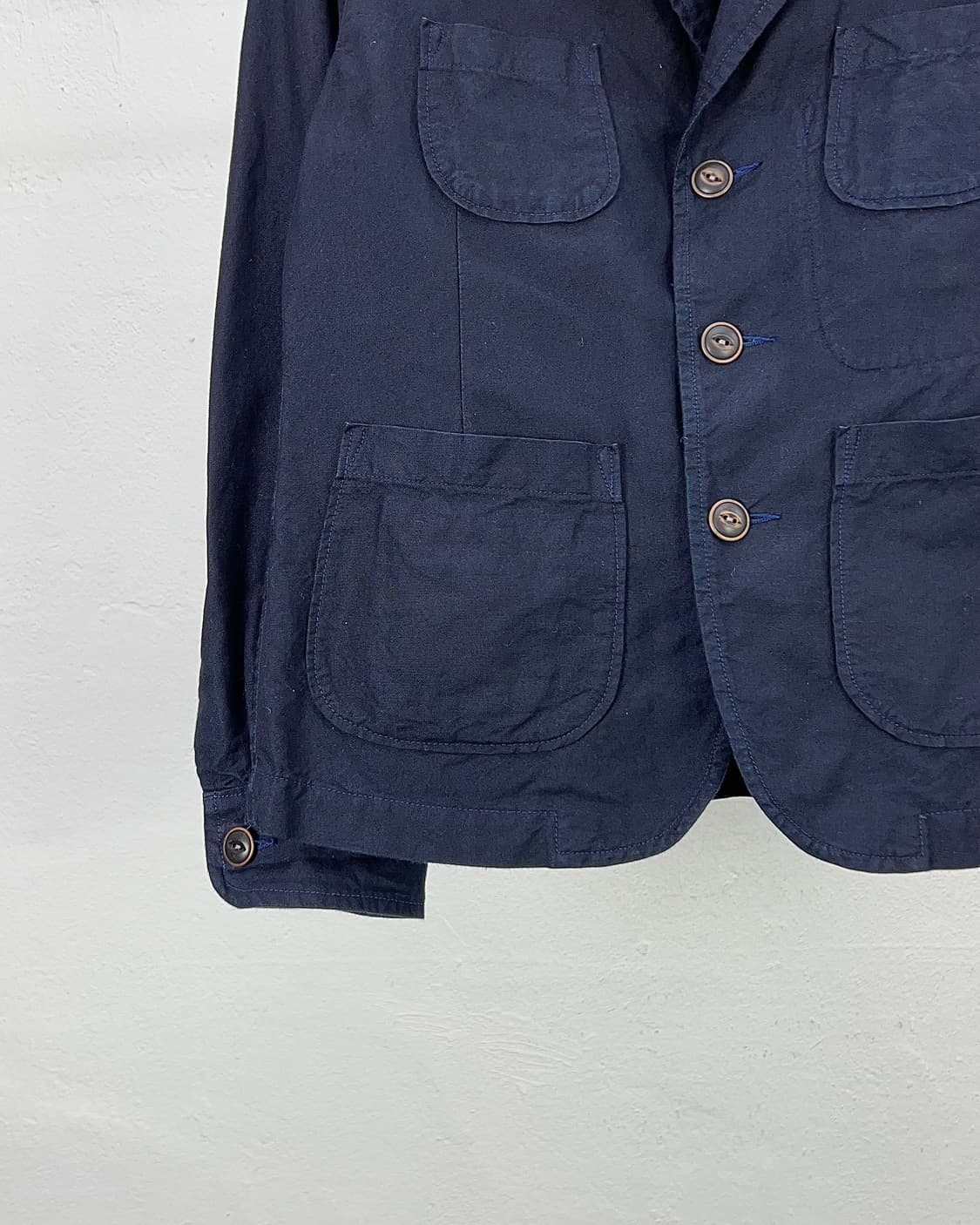 45 알피엠 딥 네이비 베이포드 3b 멀티 포켓 블레이저 자켓 상품이미지4