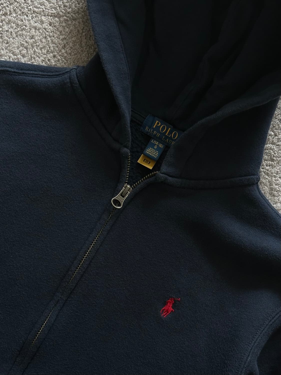 폴로 랄프로렌 후드집업 네이비 상품이미지2