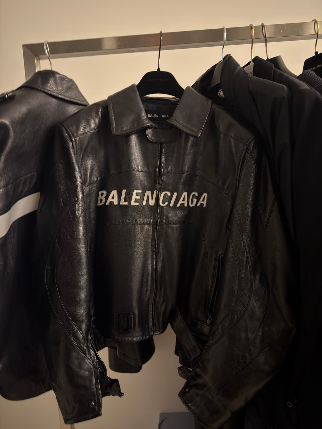 발렌시아가 19FW 바이커 레더자켓 46 사이즈 상품이미지1