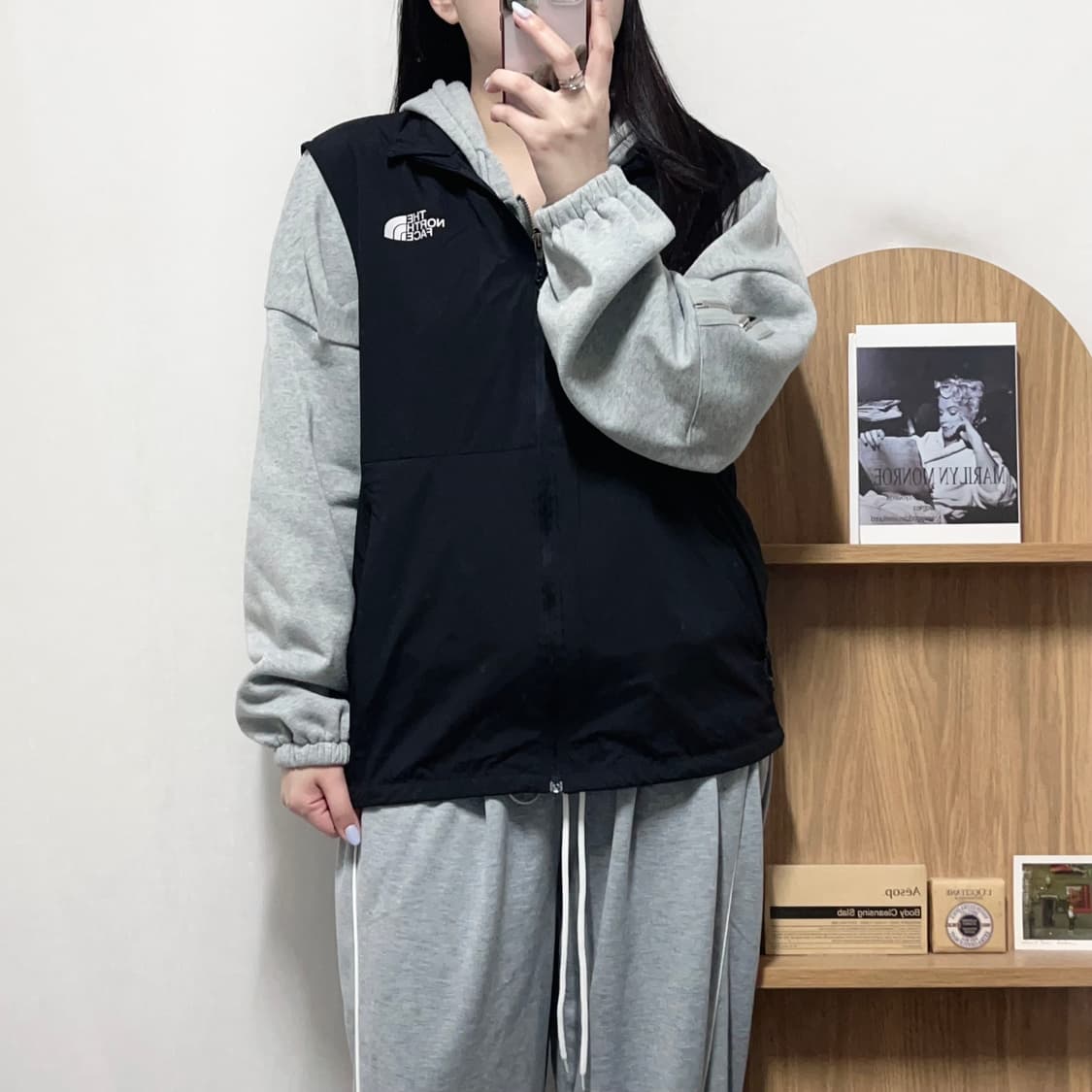 [정품] 노스페이스 블랙 얇 조끼 바막 [ L ] 상품이미지2