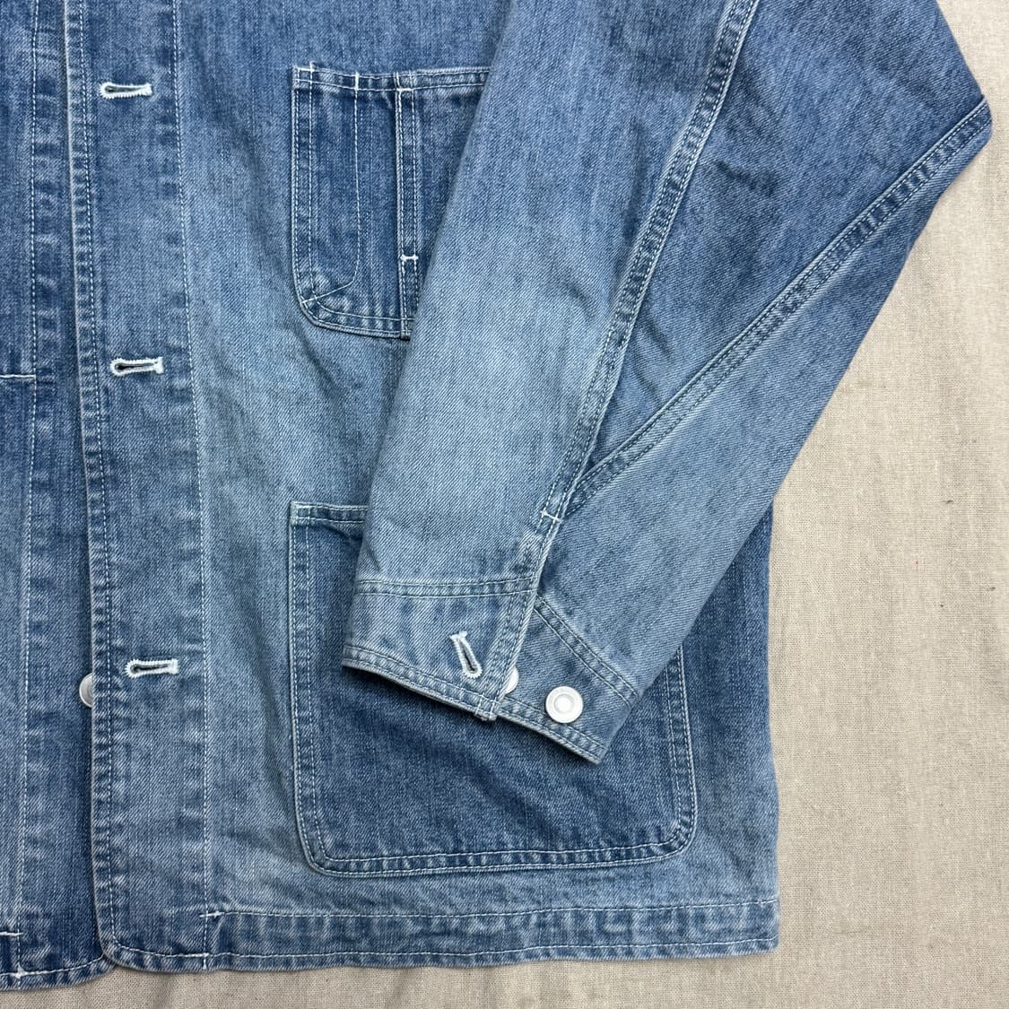 에스피오나지 워싱 중청 데님자켓 XL 상품이미지4