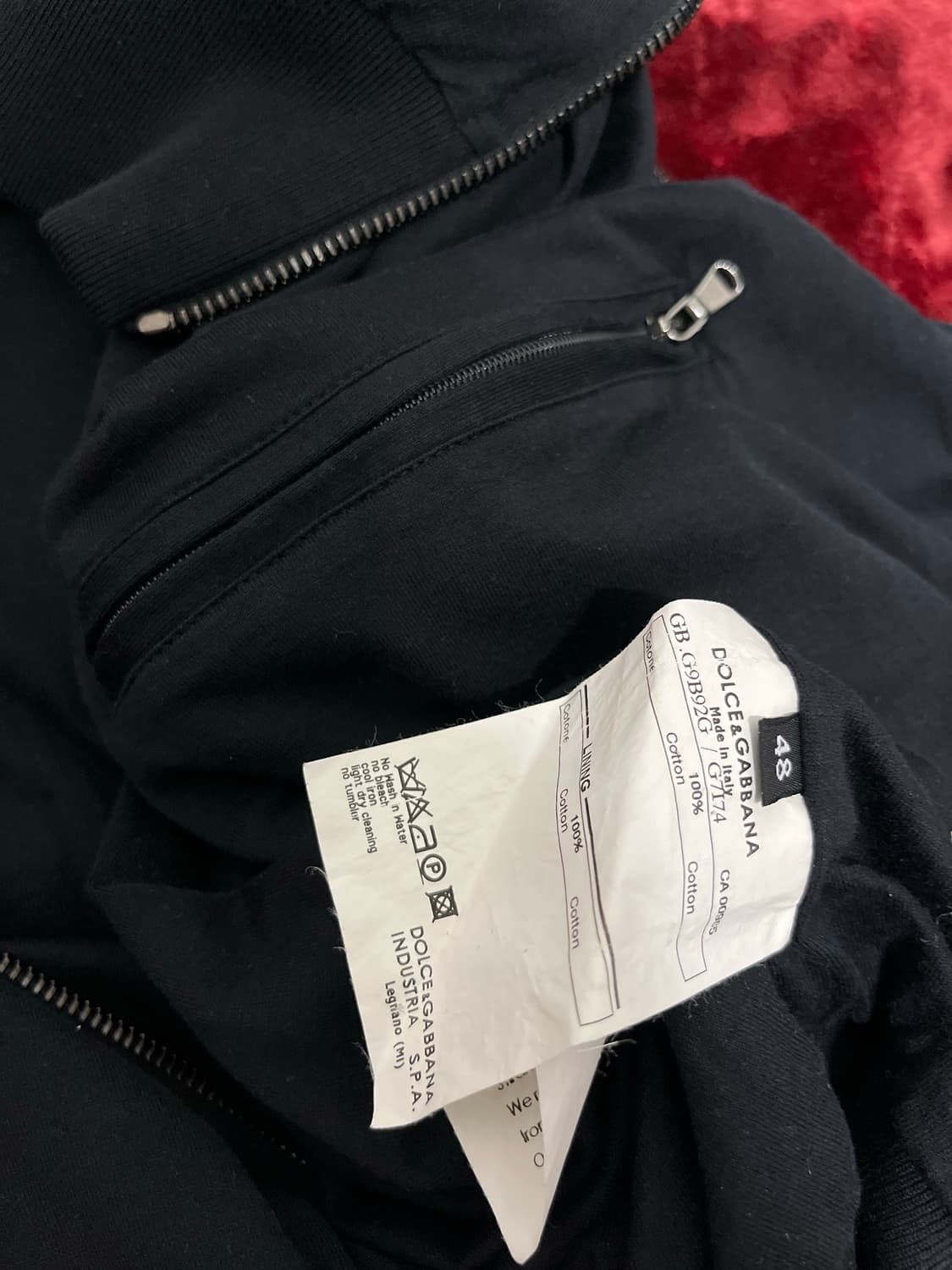 돌체앤가바나 남성 집업 자켓 블랙 48 (95) 상품이미지4