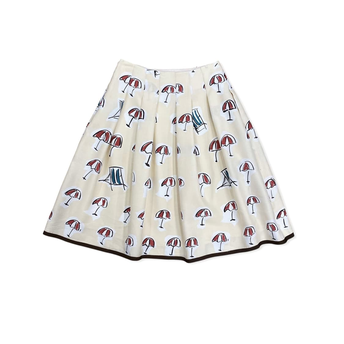 Umbrella pattern midi pleats skirt 상품이미지7