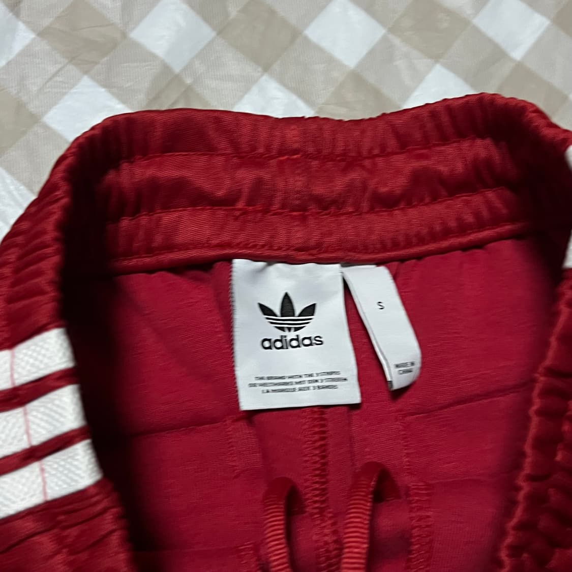 아디다스 트레포일 반바지 레드 S 삼선 숏츠 트레이닝복 상품이미지2