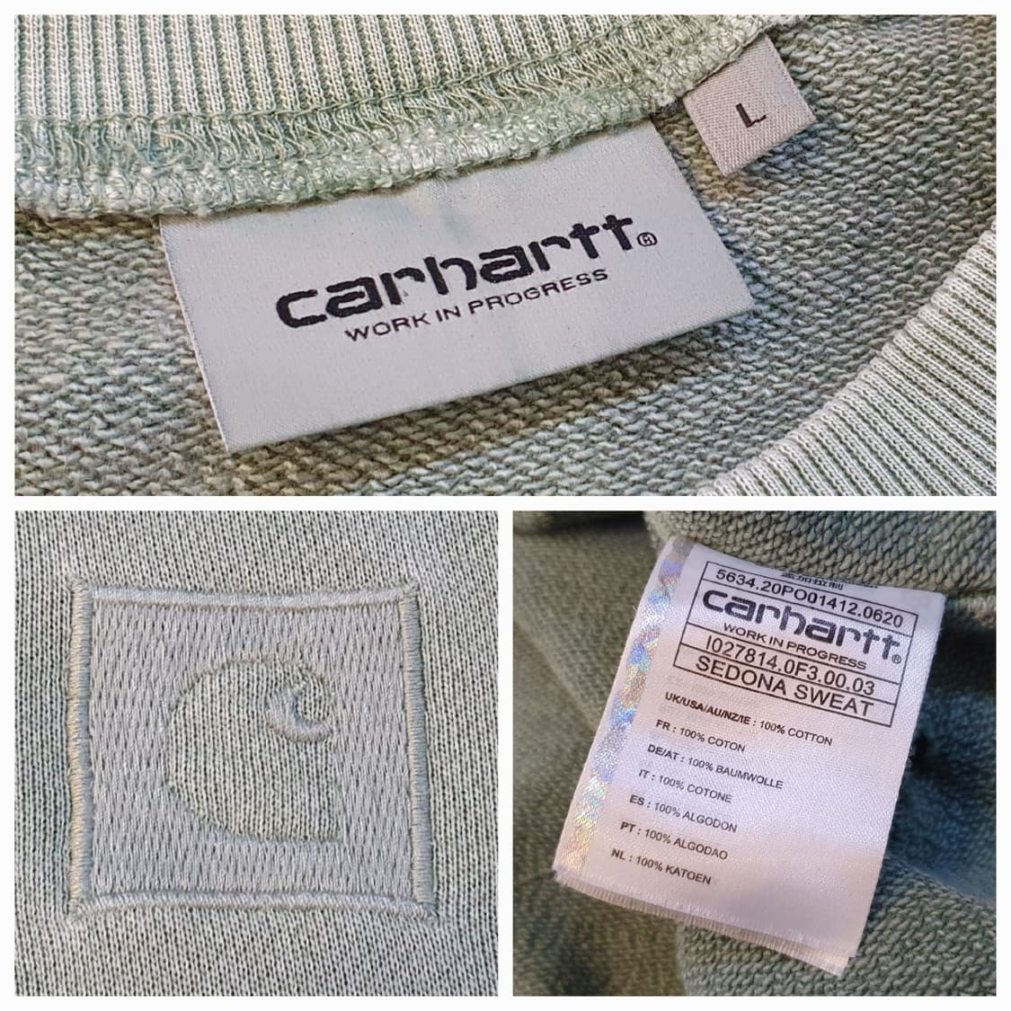 100/77.칼하트 펀칭 맨투맨(공용) 상품이미지8