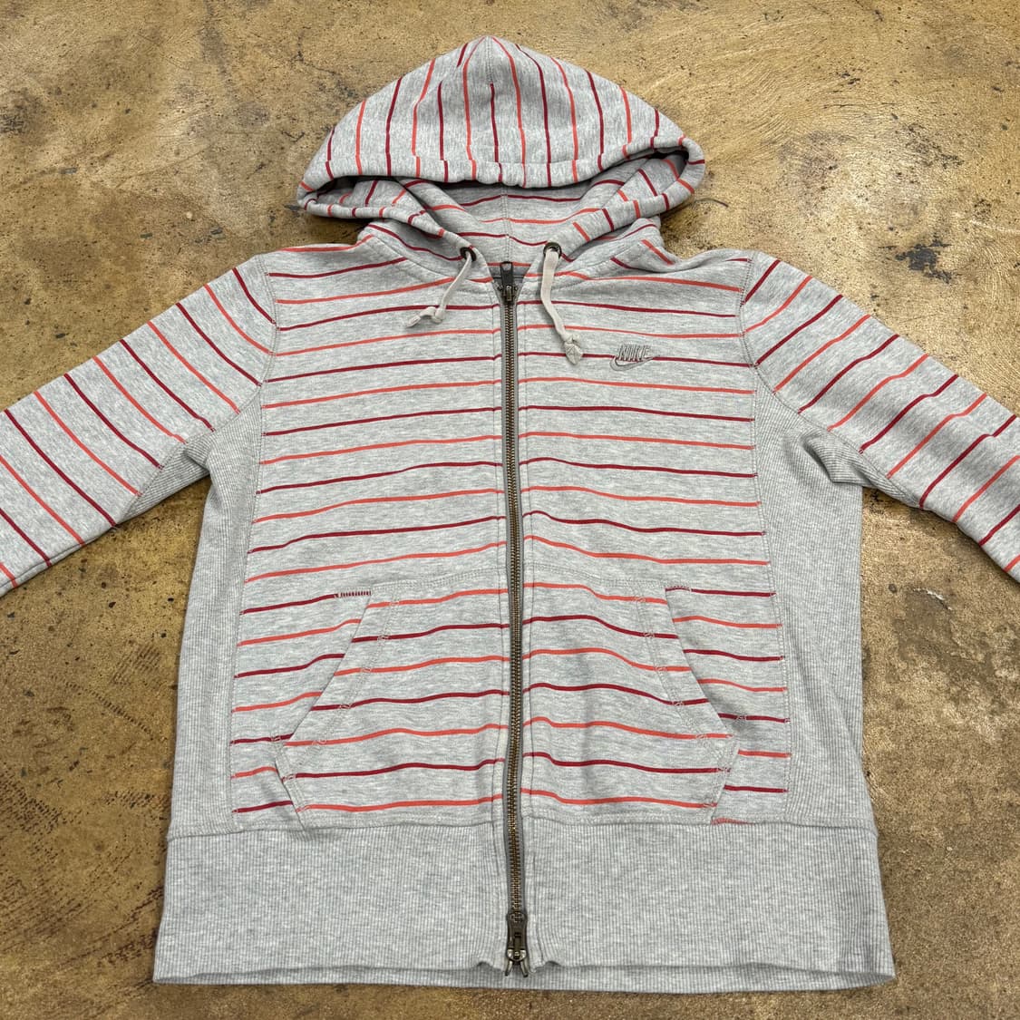 나이키 스트라이프 그레이 후드집업  상품이미지3