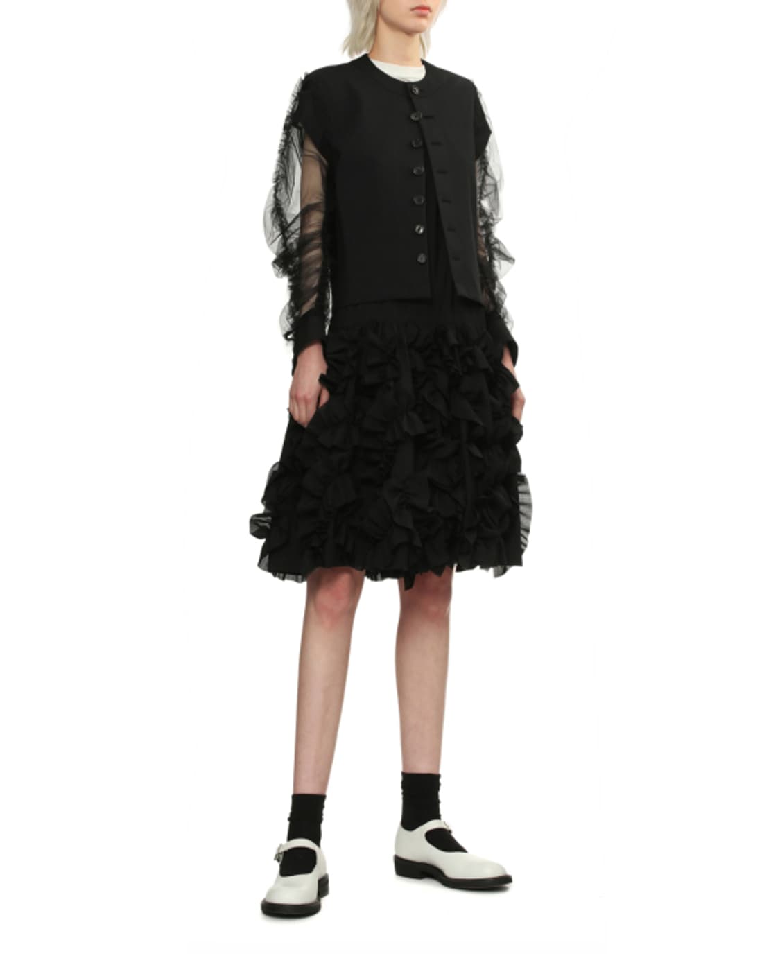 새상품 꼼데가르송 타오 쉬어 툴 롱슬리브 자켓 S 상품이미지5