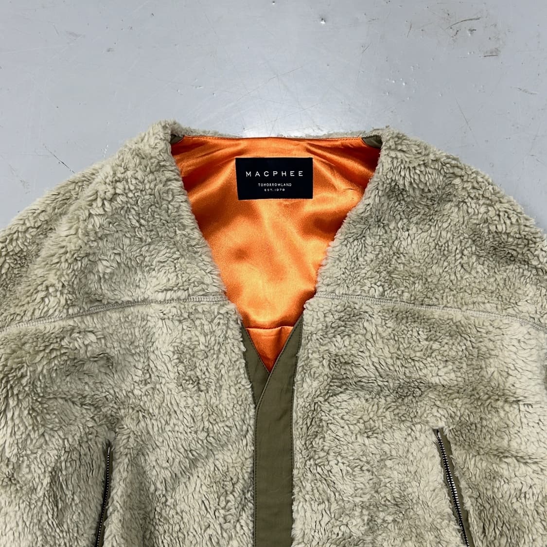 MACPHEE 플리스 논카라 Ma-1 자켓 상품이미지2