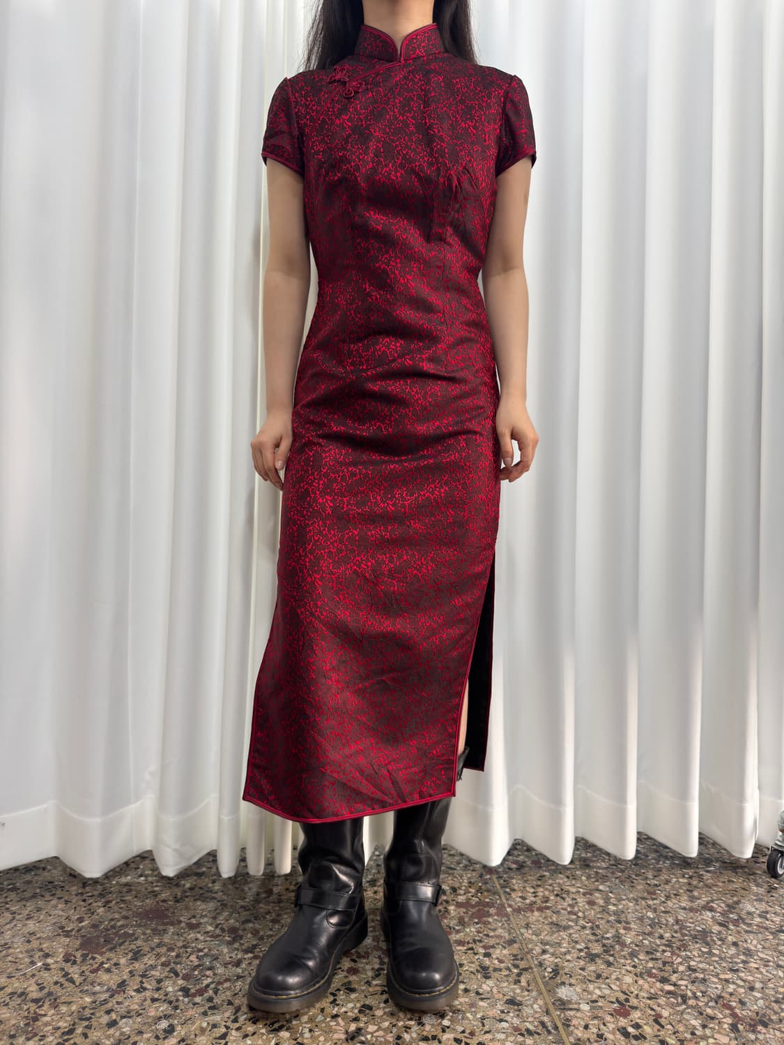 red design quipao 상품이미지1