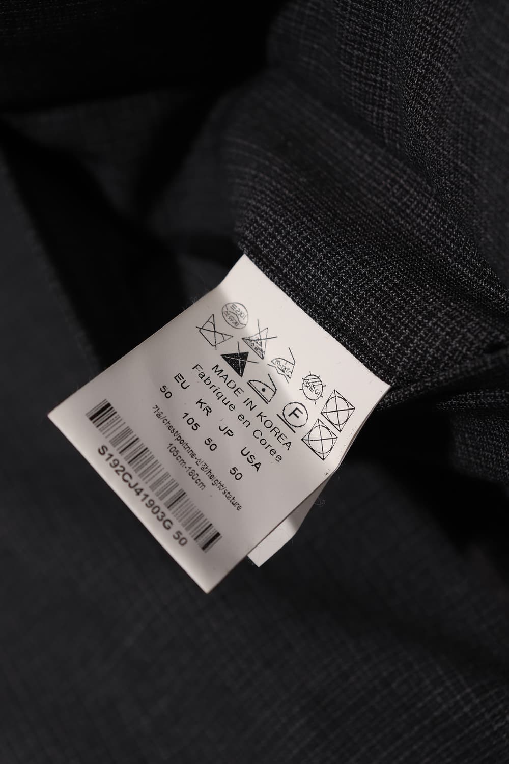 SOLID HOMME 체크 투버튼 블레이저 재킷 size 105 상품이미지6