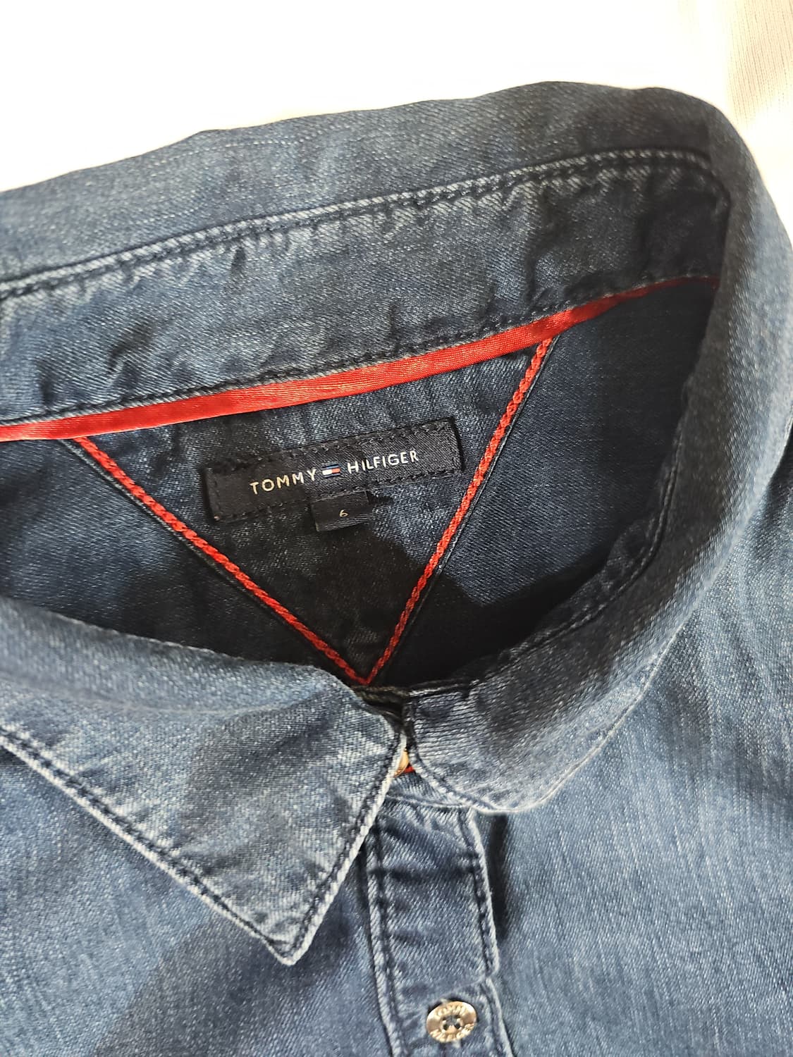[95] 타미힐피거 국내 수입 정품 여성 빈티지 데님 셔츠 긴팔 남방 상품이미지2