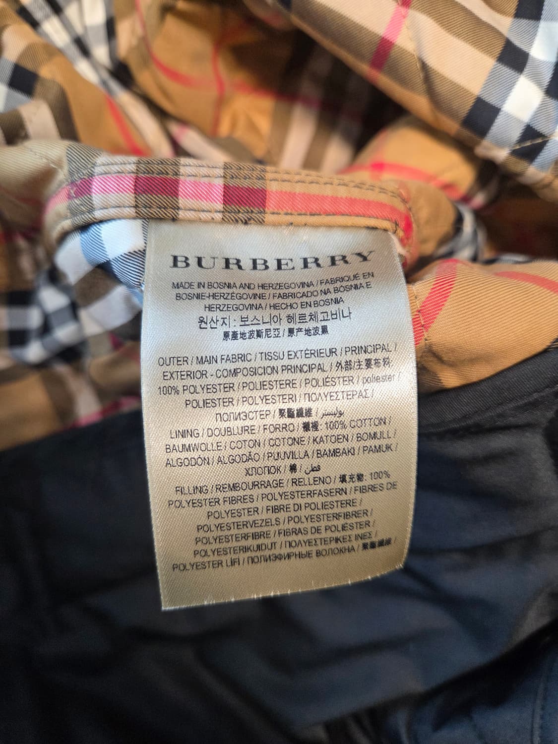 버버리 퀼팅 프랭크비 블랙 M 상품이미지7