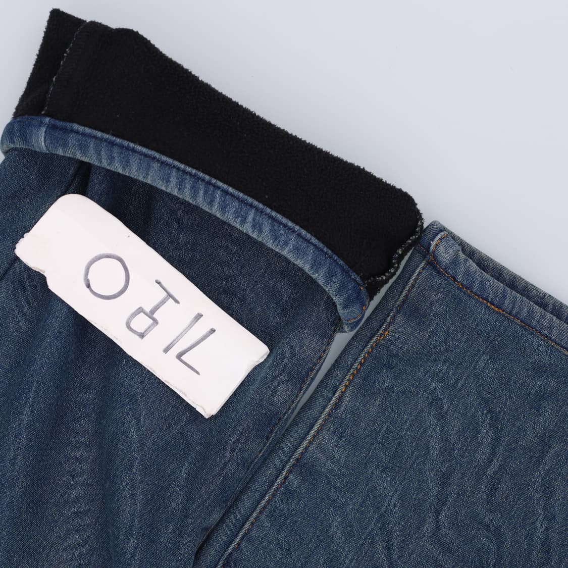 38 빈티지 고급 기모 데님팬츠 0319H1 상품이미지7