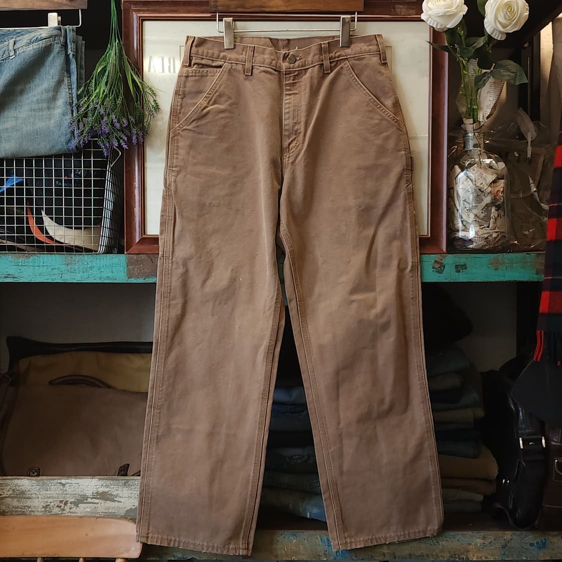 칼하트 싱글니 카펜터 워크팬츠 커피 브라운 33x30 상품이미지1