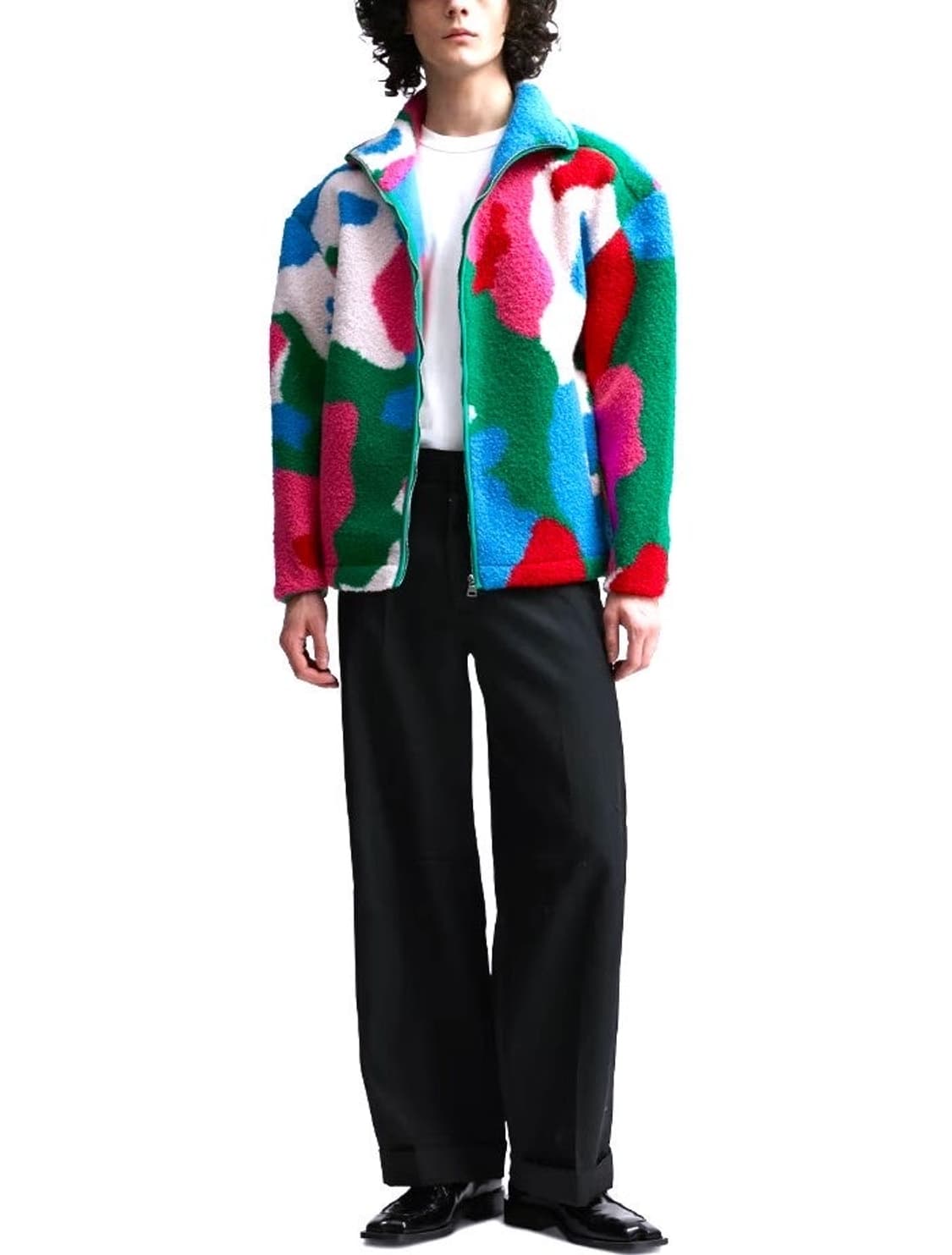 @새상품@ JW앤더슨 오버사이즈 플리스 자켓 멀티컬러 상품이미지3