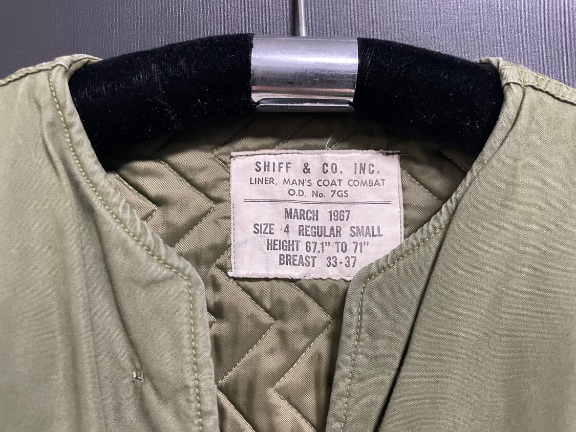 오리지널 빈티지 필드자켓 라이너 60s 70s 군용 밀리터리 usmc 상품이미지2